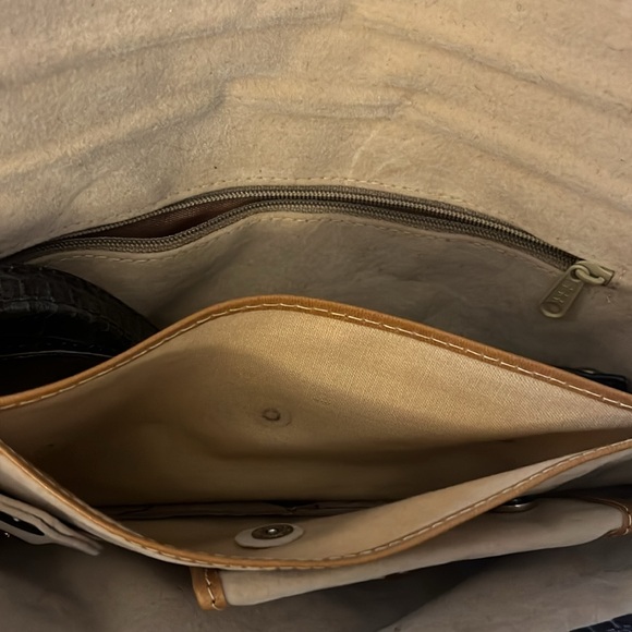 Navy Blue Croc Embossed Faux Leather Clutch Crossbody Shoulder Bag Purse - Picture 14 of 14